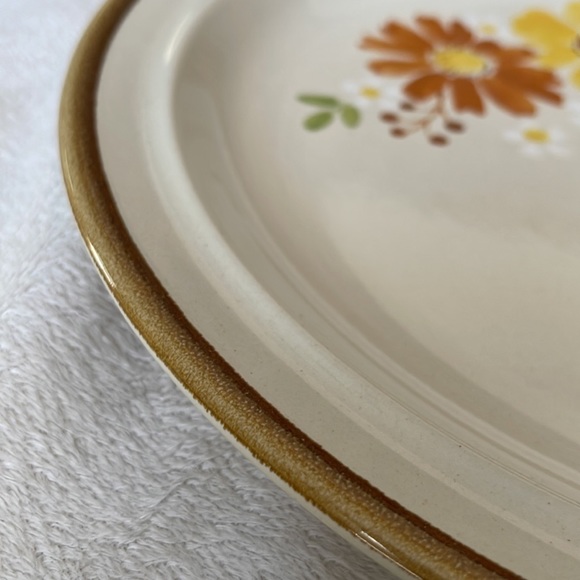1970’s Andre Ponche Stonecrest 12” Round Plate Platter 215 Autumn Glory Pattern - Picture 7 of 7